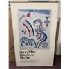 Image 1 : Henry Miller Returns to Big Sur Art Print Numbered 64/200, 24" x 38", Framed