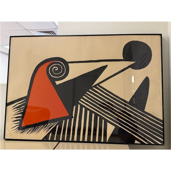 Abstract Artwork Numbered 70/75 by Artist Calder, 44" x 30"
