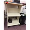 Image 4 : Rolling 3-Tier Utility Cart & 2-Door Cabinet, Misc Sizes (Contents Not Included)