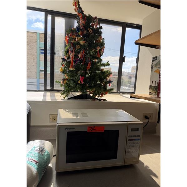 Panasonic Microwave Oven & Artificial Christmas Tree