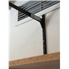 Image 5 : Adjustable Wall Bracket Slot Shelving System 97" x 12"  (Contents Not Included)