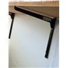Image 7 : Adjustable Wall Bracket Slot Shelving System 97" x 12"  (Contents Not Included)