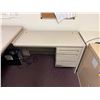 Image 3 : L-Shaped Desk 60" x 70" x 30"H w/ 2 Lateral File Cabinets & Office Chair (Contents Not Included)
