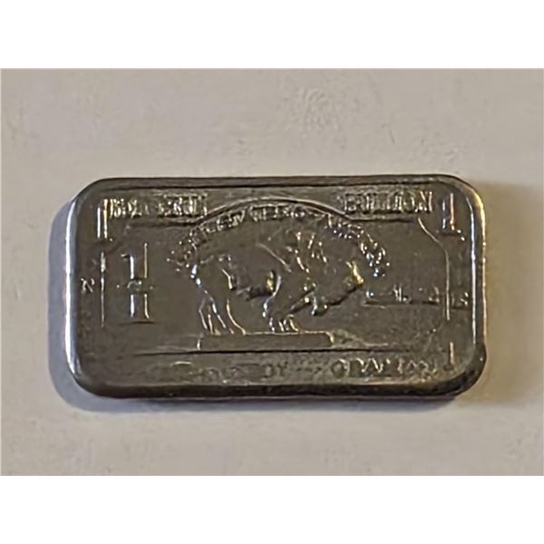 1 GRAM MOLYBDENUM BUFFALO BULLION BAR
