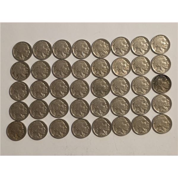 40-1937 FULL DATE BUFFALO NICKELS