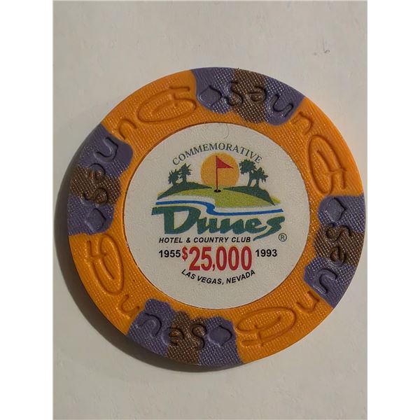 DUNES HOTEL & COUNTRY CLUB COMMEMORATIVE CHIP