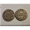 Image 2 : 1912 AND 1913 SILVER BARBER DIMES