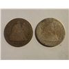Image 1 : 1875 AND 1888 SEATED LIBERTY SILVER DIMES