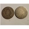 Image 2 : 1875 AND 1888 SEATED LIBERTY SILVER DIMES