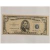Image 1 : 1953 US FIVE DOLLAR SILVER CERTIFICATE
