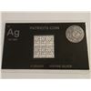 Image 1 : 6-1-GRAIN .999 FINE SILVER PATRIOTS COIN INGOTS