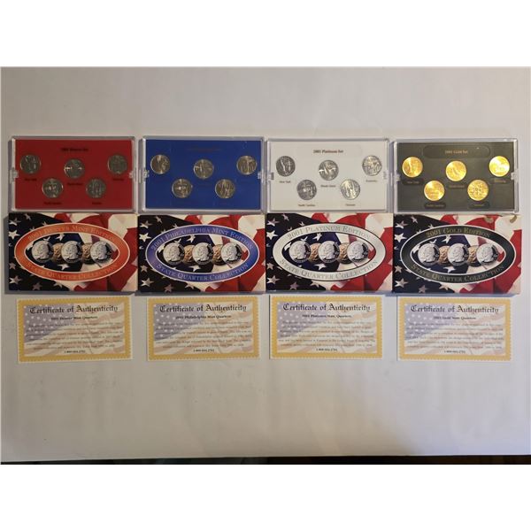 2001 US STATE QUARTER COLLECTIONS SET
