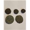 Image 2 : COLLECTION OF FIVE ANCIENT STYLE METAL COINS