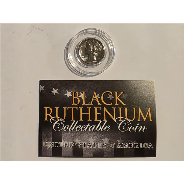 1936 MERCURY DIME BLACK RUTHENIUM COLLECTABLE COIN