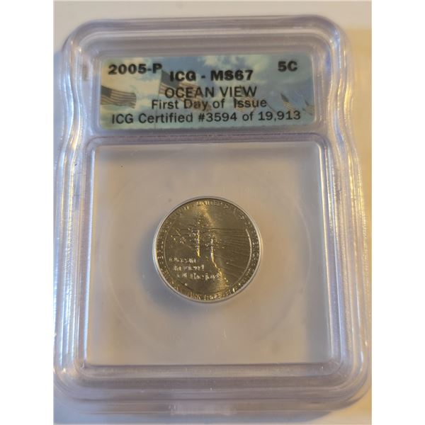 2005-P OCEAN VIEW NICKEL ICG MS67