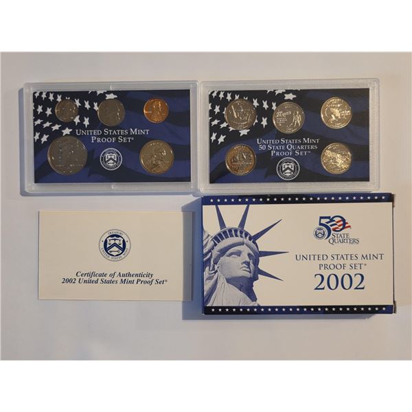 2002 UNITED STATES MINT PROOF SET