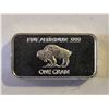 Image 2 : 1 GRAM FINE ALUMINUM BUFFALO ART BAR