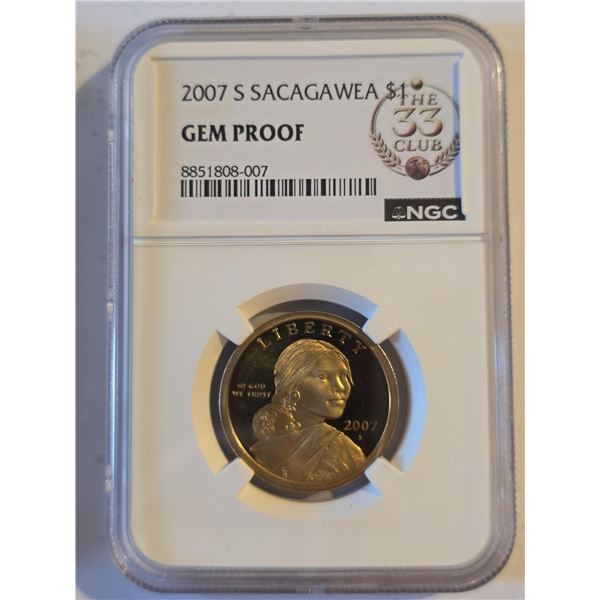 2007-S SACAGAWEA DOLLAR NGC GEM PROOF