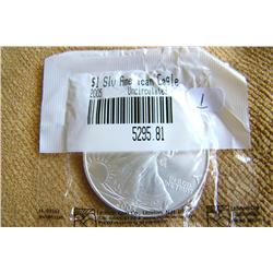 Silver Dollar American Eagle 2005 Uncirculated