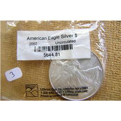American Eagle Silver Dollar 2007 Unc
