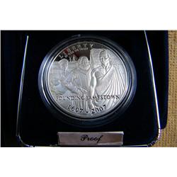 2007 Jamestown Commemorative Proof Silver Dollar