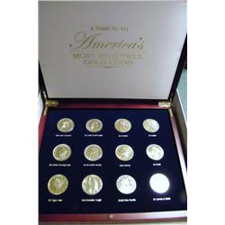 America's Most Beautiful Gold Coins (Reproduction)