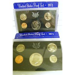 (2) 1971 US Proof Set