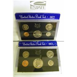 (2) 1972 US Proof Set