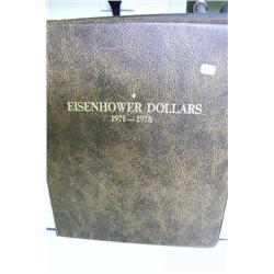 Eisenhower Dollar Album - 38 Coins