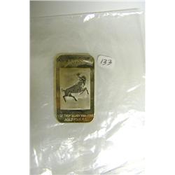 1 TROY OUNCE BAR Of Silver Aries