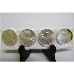 (4) Silver Eagles - 1994, 95, 96 & 97