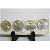 (4) Silver Eagles - 1998, 99, 2000 & 2001