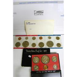 1977 US Proof Set & 1977 Unc Set