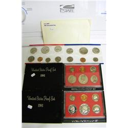 (2) 1981 US Proof Sets & 1 Unc Set