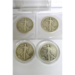 (4) Walking Liberty's 1 - 1942 & 3 - 1943