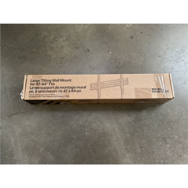 BEST BUY ESSENTIALS 47-84" TILTING TV WALL MOUNT, RETAIL $69