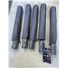 Image 1 : 5 NEW GRAY 42" ARC UMBRELLAS