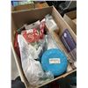 Image 3 : BOX OF AMAZON OVERSTOCK INCLUDING P&S CARPET BOMBER, SYROFOAM CUPS ETC