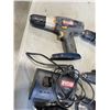 Image 2 : BOX OF RYOBI TOOLS INCLUIDNG DRILLS, BATTERY CHARGER, LIGHT