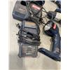 Image 4 : BOX OF RYOBI TOOLS INCLUIDNG DRILLS, BATTERY CHARGER, LIGHT