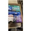 Image 3 : TRAY OF BETTER BOAT ITEMS INCLUDING TRANSOM SAVER, BOW SHACKLES, BOAT CLEANING WIPES, BOAT SEAT BASE