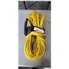 Image 1 : APPROX 100 FOOT HEAVY DUTY  LIGHTED YELLOW EXTENSION CORD. 16AWG/3C