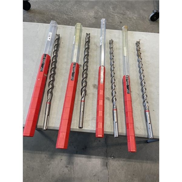 4 LARGE HILTI BITS