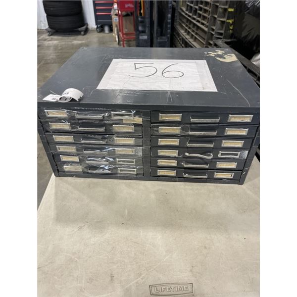INDUSTRIAL METAL INDEX CARD CABINET