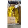 Image 1 : 75 FOOT HEAVY DUTY LIGHTED YELLOW  EXTENSION CORD. 16AWG/3C