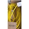 Image 2 : 75 FOOT HEAVY DUTY LIGHTED YELLOW  EXTENSION CORD. 16AWG/3C