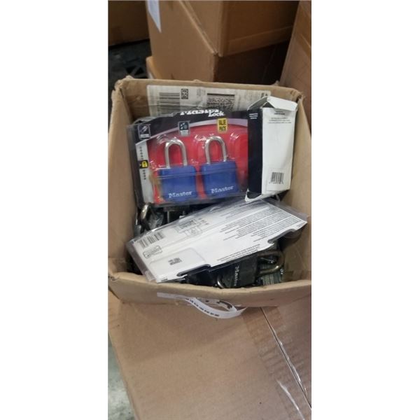 BOX OF MASTER LOCK LOCKS
