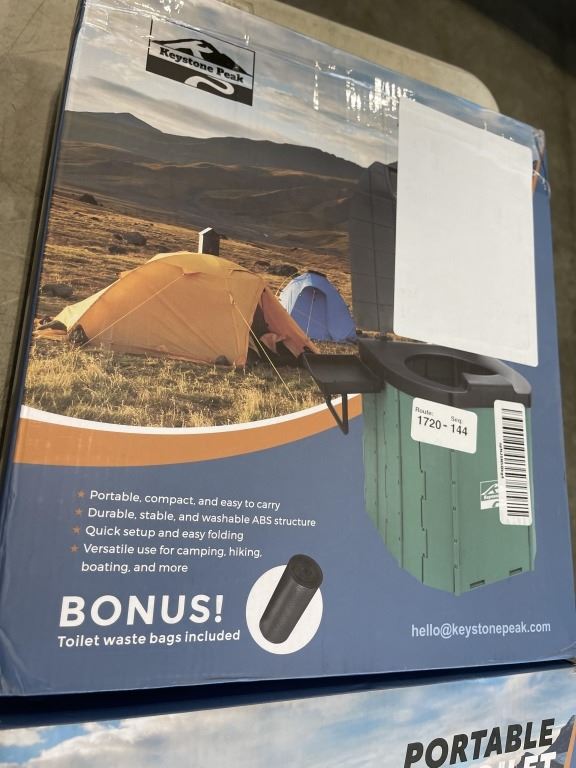 2 KEYSTONE PEAK PORTABLE TOILETS