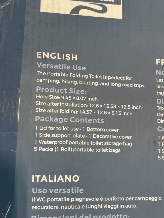 2 KEYSTONE PEAK PORTABLE TOILETS