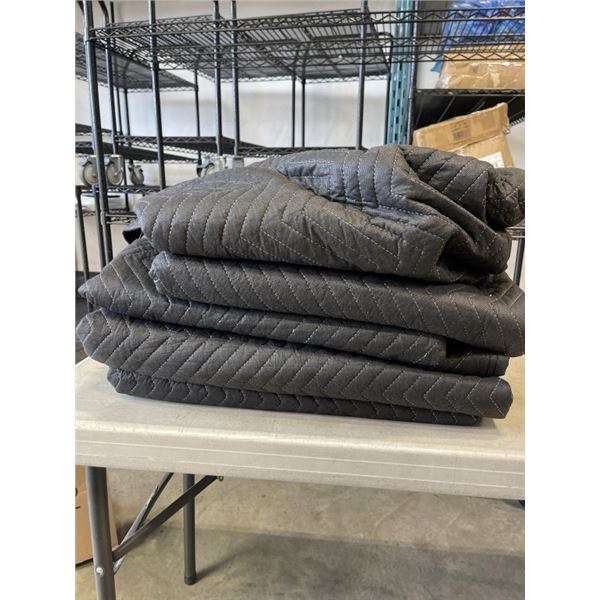 6 SMALL BLACK MOVING BLANKETS